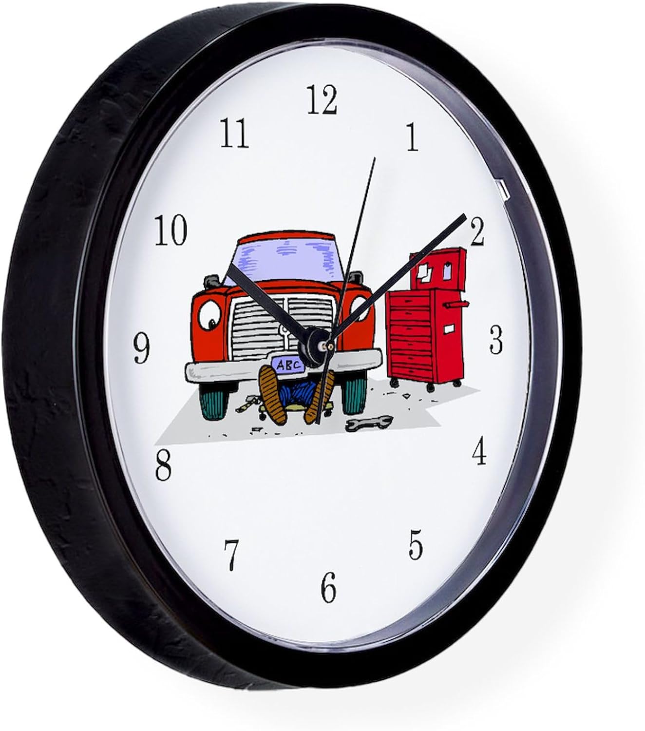 CafePress Mechanic 10" Wall Clock for Livingroom, Kitchen, or Office