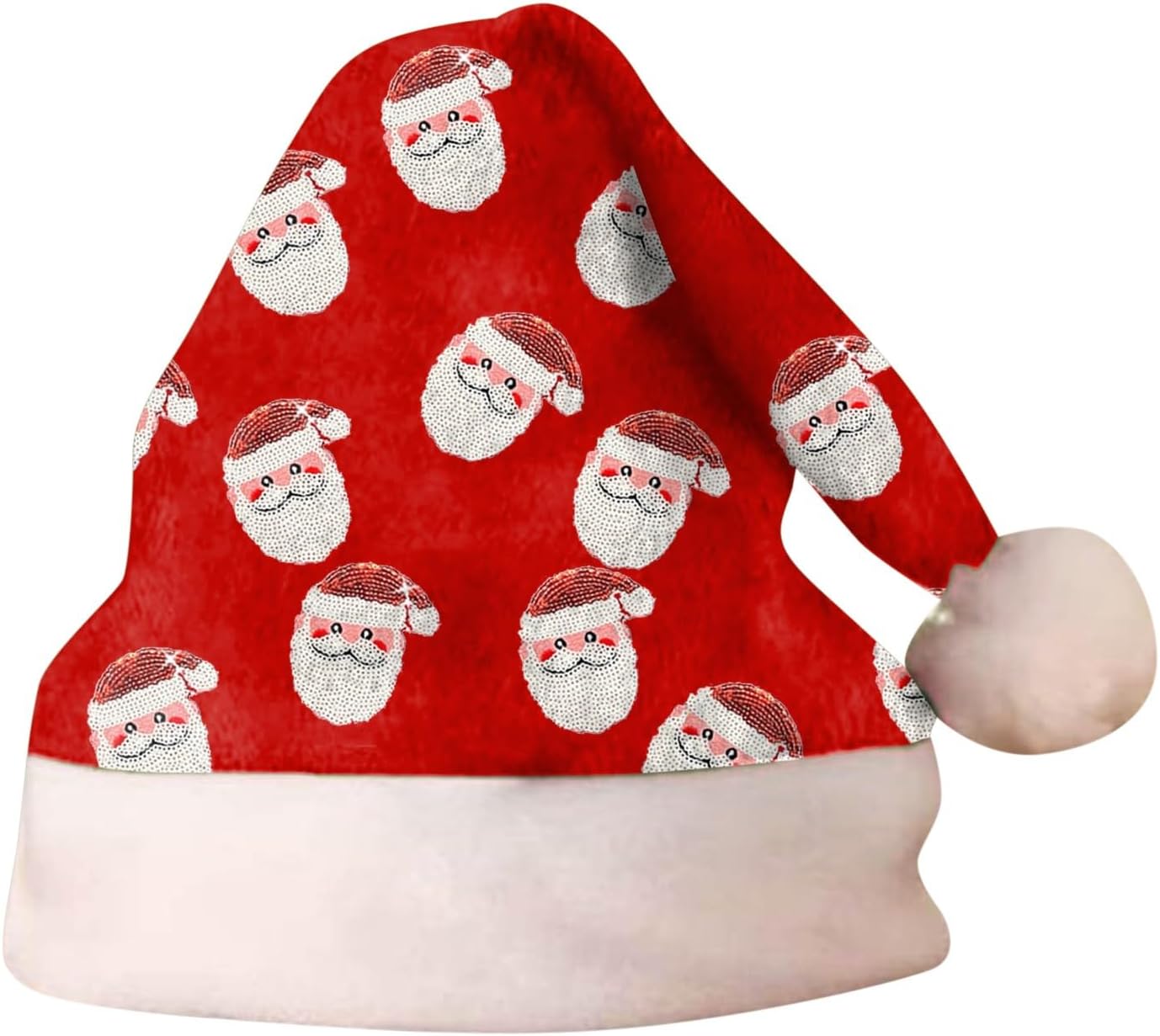 Yiomrmery Weihnachtsmützen Set - 2 Stück Santa Claus Hüte Mit Plüschrand Für Festliche Partys