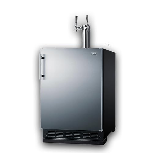 Summit 24" Undercounter Kegerator, Dual Tap Kit, Stainless Steel -