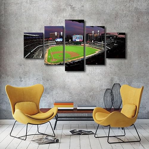 Miniatura 259 de Decoración de pared, lienzo para estadio deportivo de Estados Unidos, arte de pared moderno Fenway Park en Boston, arte de pared para oficina, sala