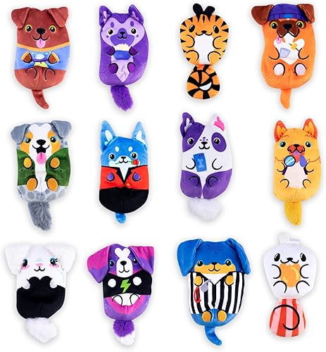 Miniatura 4 de Dogs vs Squirls - Bolsa misteriosa - Paquete de 2 - Peluches súper suaves y rellenos de frijoles de 4 pulgadas. Colecciónalos como relleno de