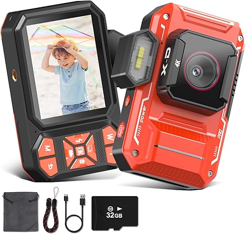 Cámara digital, 1080P apunta y dispara, cámara digital de 48 MP para adolescentes, cámara de vlogging para niños y niñas, anti vibración, zoom de