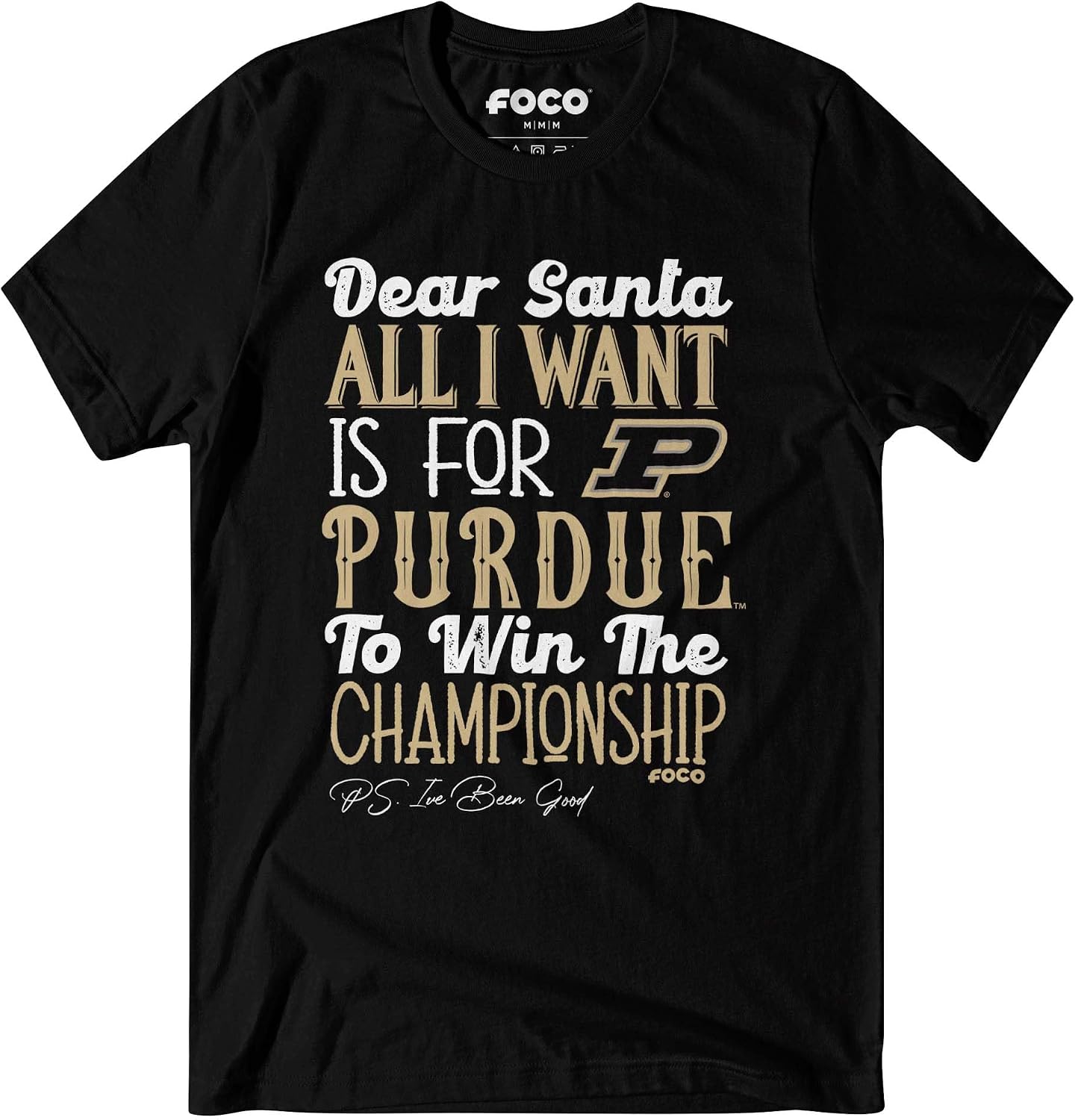 FOCO Men's NCAA Team Logo All I Want T-Shirt