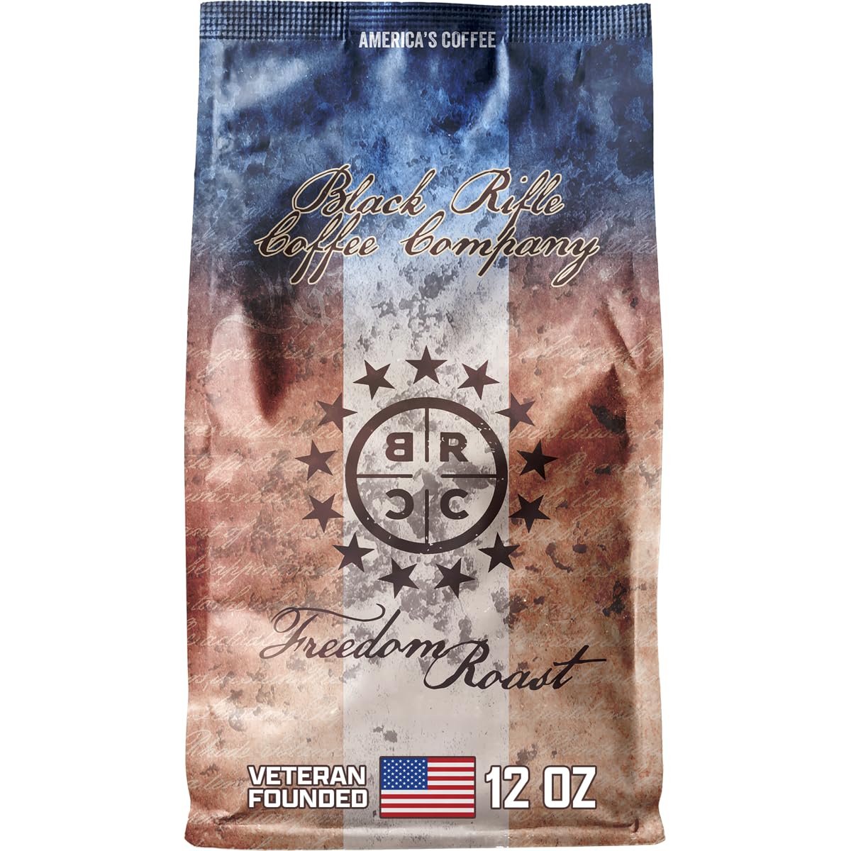 Black Rifle Coffee Medium Roast Ground Coffee Freedom Roast 12 oz