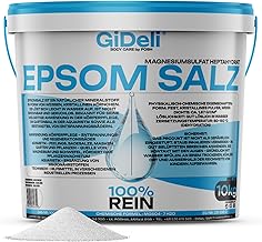 Epsom Salt 10kg Pharmaceutical Grade Magnesium Sulphate Bath Salts in Bucket 100% Pure Natural Salt for Skin Care Bath Relaxation (10000g)