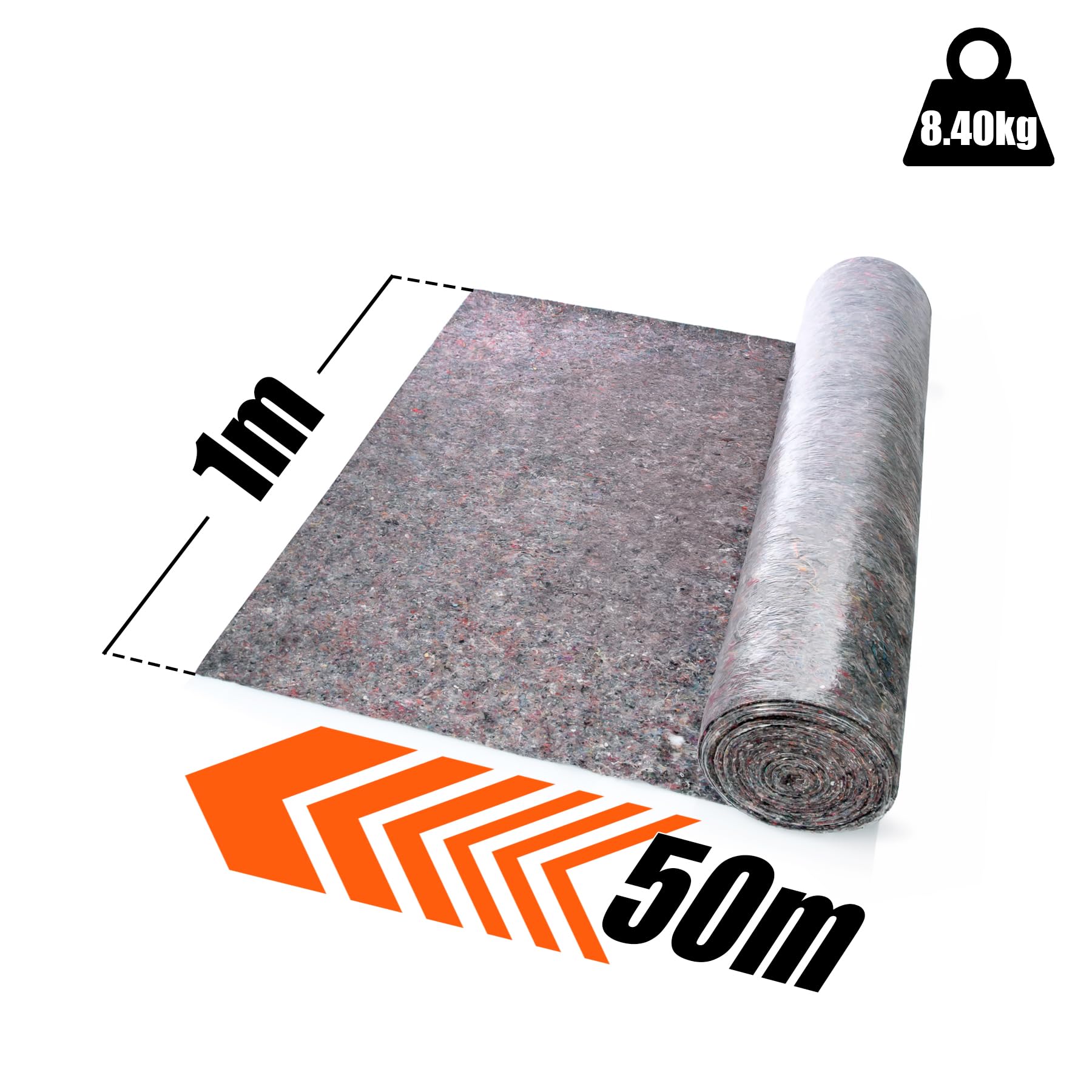 BigDean Premium Malervlies 180g/m² 50m Rolle mit Durchsickerungsschutz – Abdeckvlies wiederverwendbar für Malerbedarf & Heimwerker