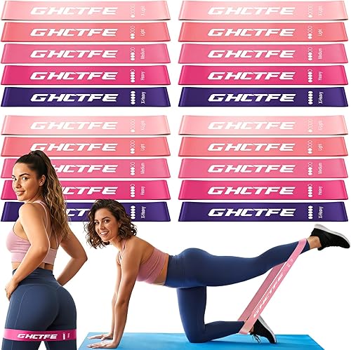 Miniatura 1 de 20PCS Resistance Bands Bulk Set for Trainers, Small Groups & Fitness Classes, Mini Bands for Glutes, Legs, and Core Workouts, Loop Exercise Bands