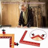 Bloc de Positionnement à 90 Degrés, 14 cm Pince à Angle Droit Serre Joint Angle Droit Aluminium Equerre de Positionnemen avec 4 paires de clips Outillage Bois pour Cadres Photo - 4 Ensembles - 2