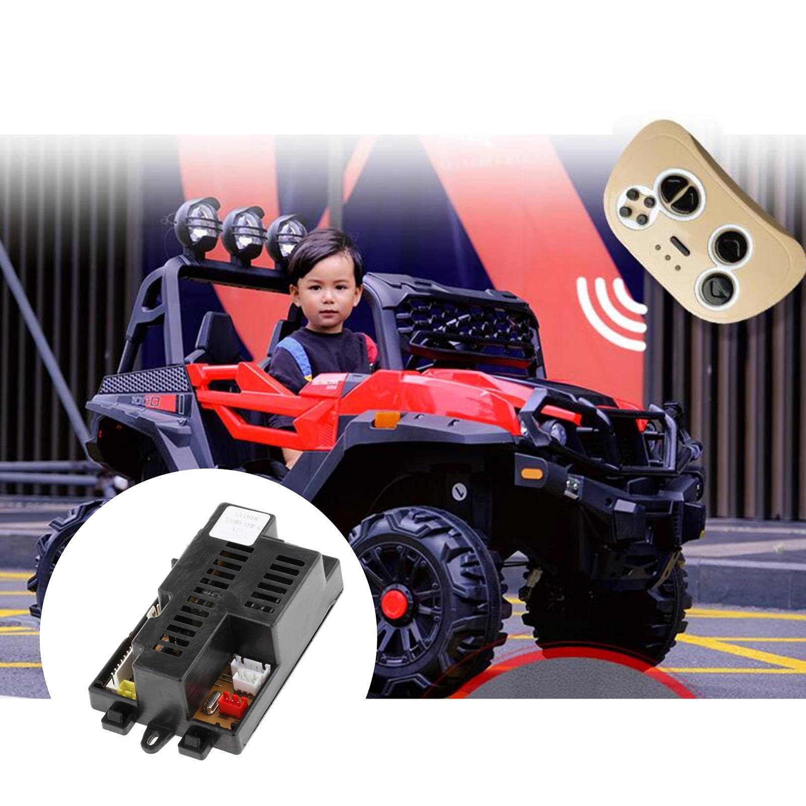 SM SunniMix Récepteur électrique 2.4G 12V de contrôleur de d'enfants actionné pour la de Commande de Tour, Récepteur SX1918