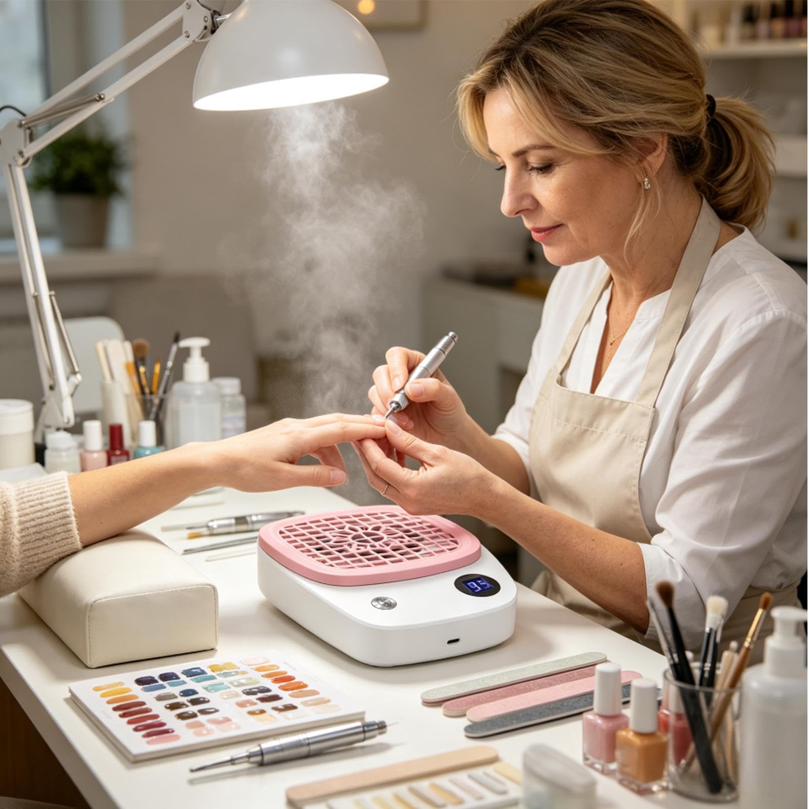 Aspirapolvere per Unghie Macchina Di Con Filtro Per Manicure A 4000 RPM