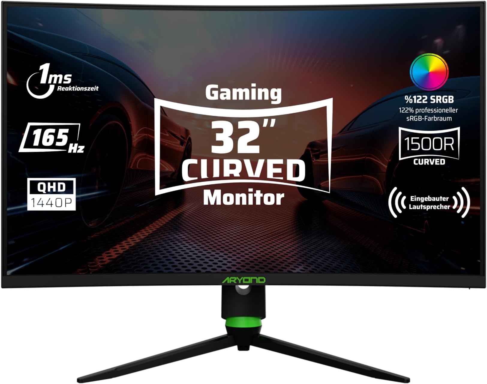 ODYS XP32 PRO 80cm WQHD Curved Gaming Monitor Amazon.de Computer & Zubehör
