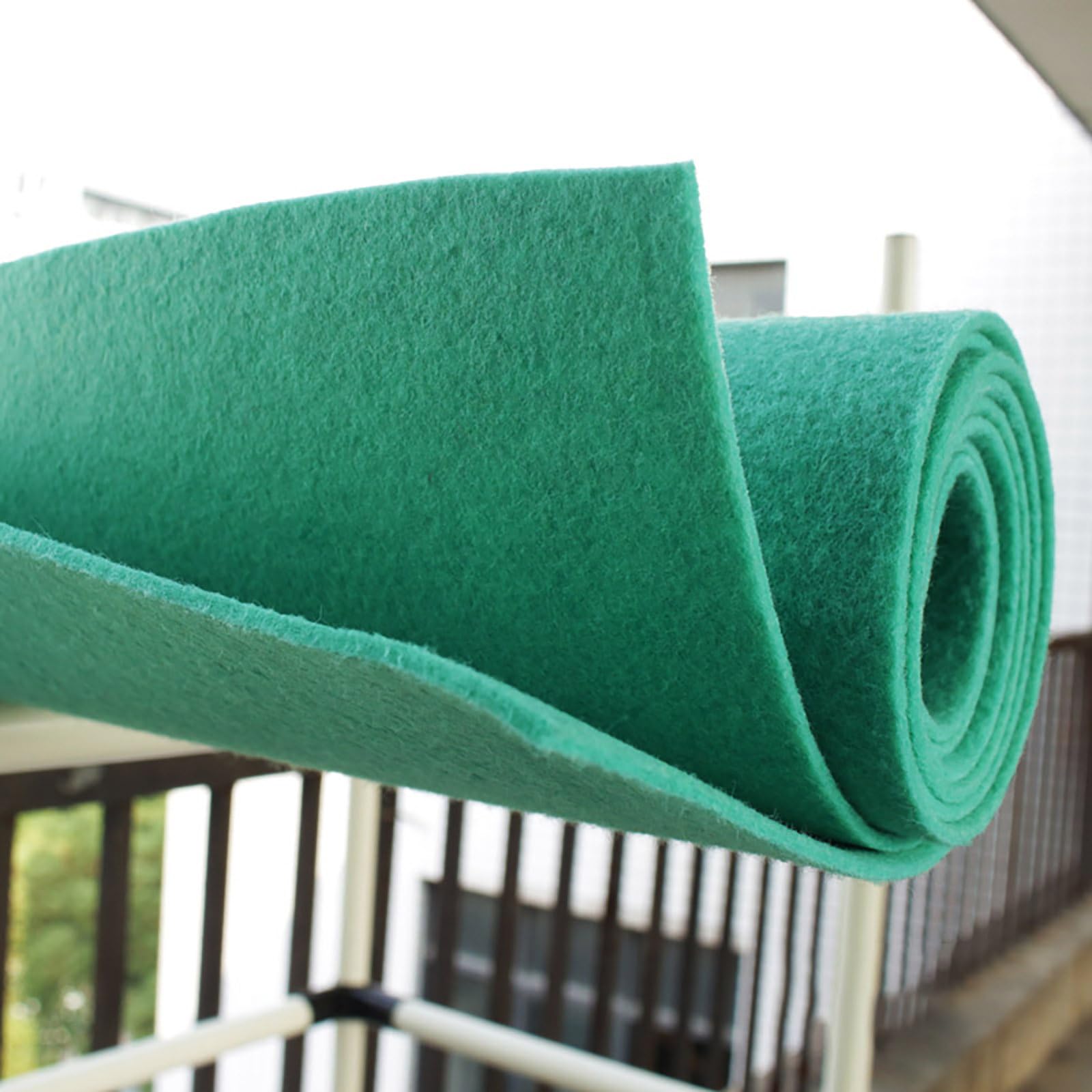 JINDAOSH 100x100cm 3mm Thick Non woven felt fabric Sheets Kindergarten DIY craft felt sheet Material for Sewing Cushion Padding Embroidery Decorations(Color:teal)