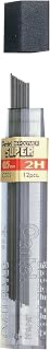 Grafite Hi-Polymer Super 0,5 mm Tubo C/12 Minas Pentel 2H