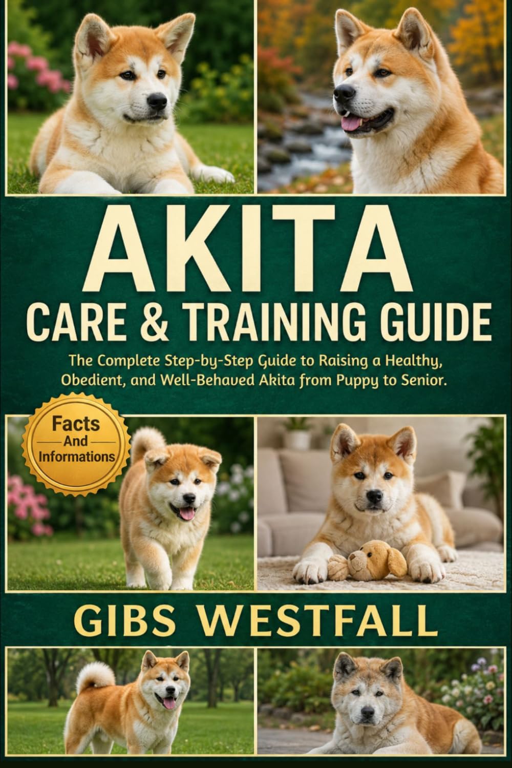 AKITA CARE & TRAINING GUIDE: The Complete Step-by-Step Guide to Raising a Healthy, Obedient, and Well-Behaved Akita from Puppy to Senior.