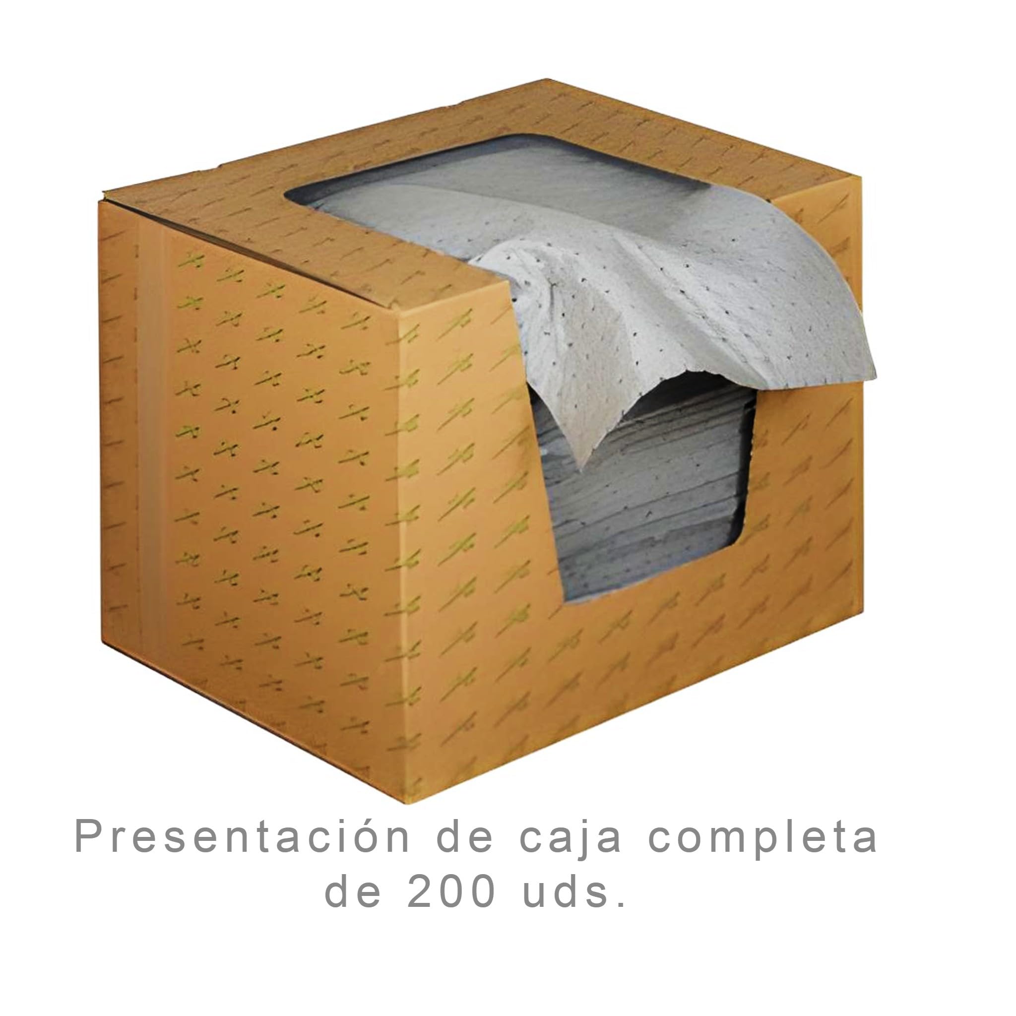 Bricoloco - Tappetini assorbenti per acqua, oli, idrocarburi e altri liquidi | Assorbitore triplo strato anti pelucchi. Foglia di 50x40 cm assorbe fino a 1/2 litro di liquido (100, 50x40 cm.)
