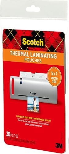 Miniatura 10 de Scotch Bolsas de laminación térmica de alta calidad, 5 mil de grosor para mayor protección, hojas de laminación de tamaño fotográfico, nuestra bolsa