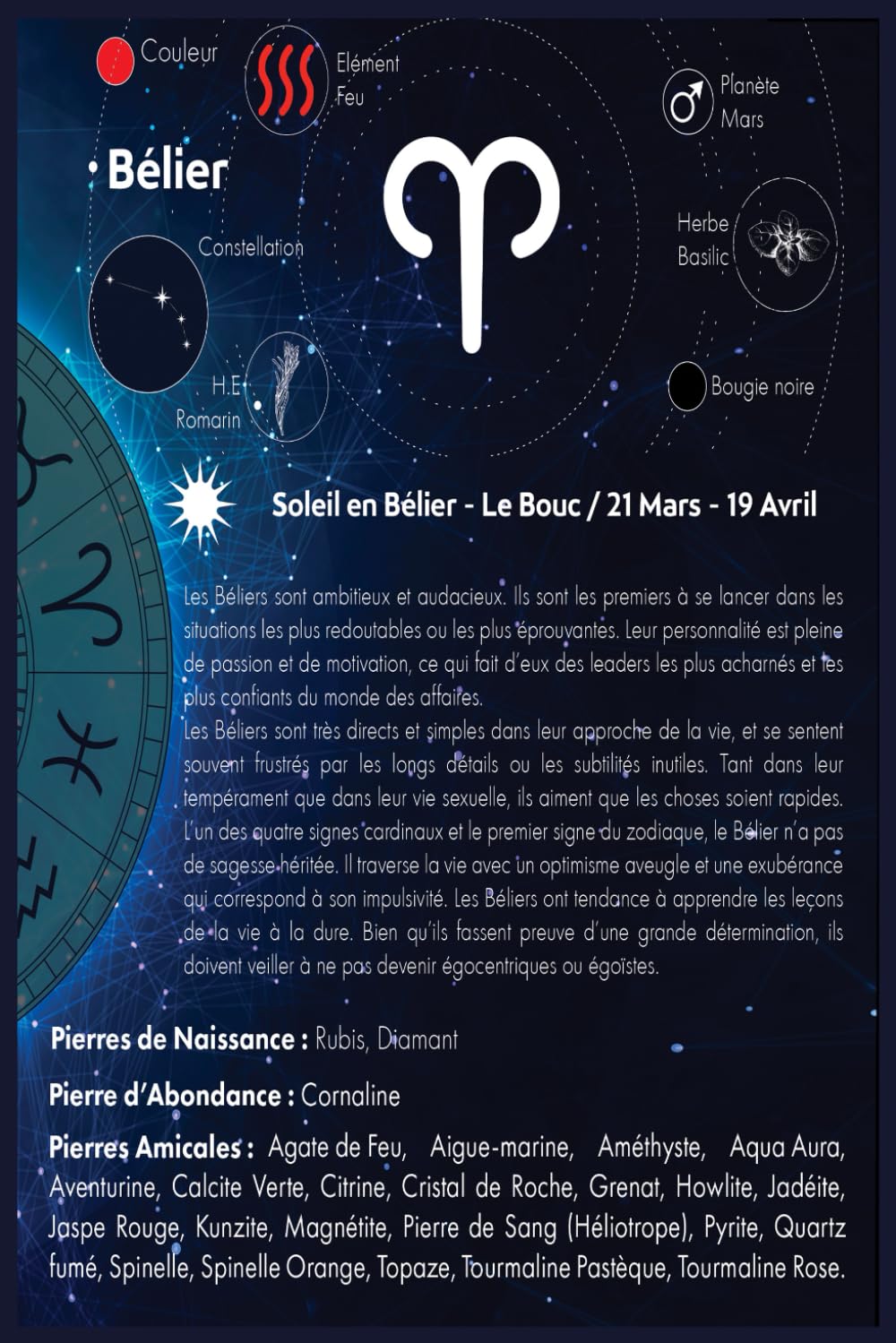 Soleil en Bélier: Les pierres des Béliers et leurs rituels (Lithothérapie des signes solaires)