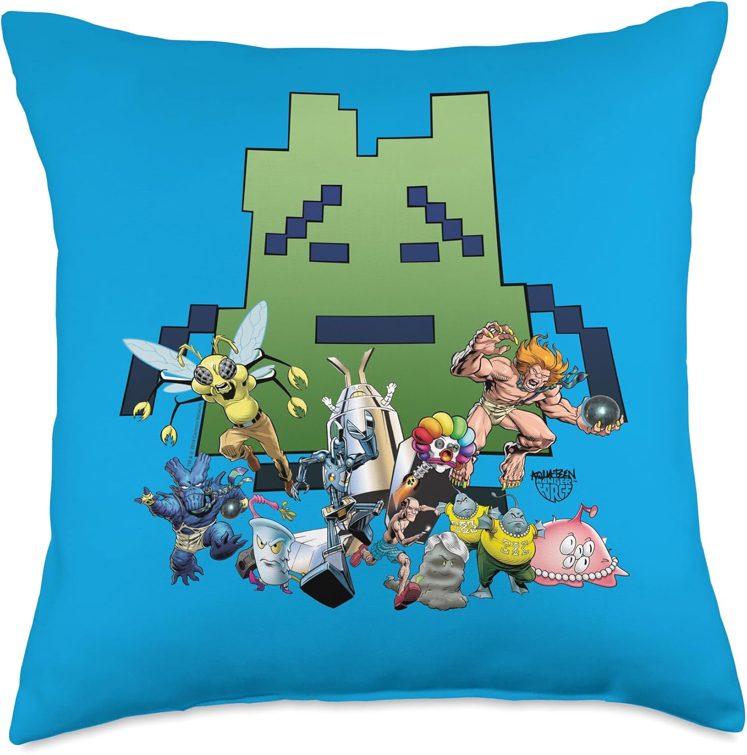 Aqua Teen Hunger Force Group Throw Pillow