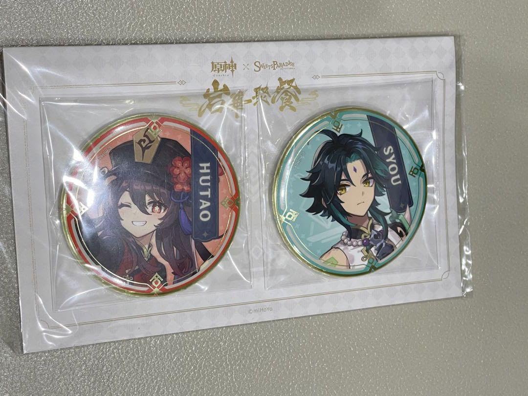 原神 魈 胡桃 スイパラ 缶バッチ 【公式通販】