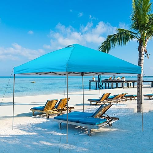 Miniatura 4 de Cubierta superior de repuesto para toldo de 10 x 10, cubierta de repuesto con cuerdas de ventilación de aire, parasol impermeable recubierto de tela