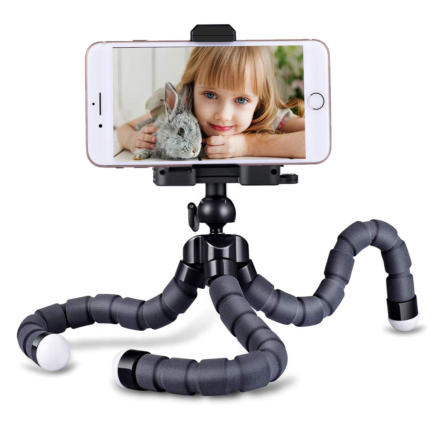 coolwillRL2085 Mobile Phone Tripod Flexible Tripod for Camera Smartphone, PTZ, Level, High Load Bearing Mini Travel Tripod for Travel/Mountaineering