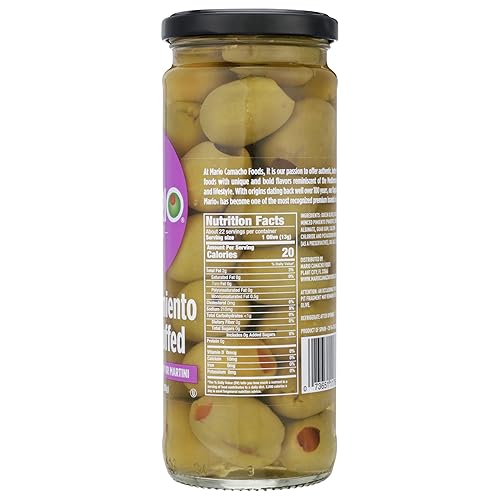 Miniatura 4 de Mario Camacho Foods - Aceitunas rellenas de pimento para fiestas, 10 onzas