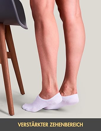EKSHER No Show Sneakersokken, onzichtbare enkelsokken voor dames en heren, katoen, siliconen pad, antislip, voor de zomer, 10 paar, 5 x zwart 5 x