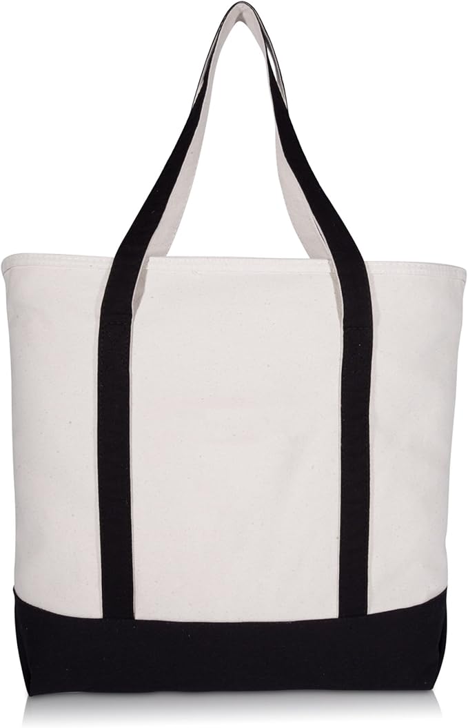 heavy duty canvas bolsa with zippered top