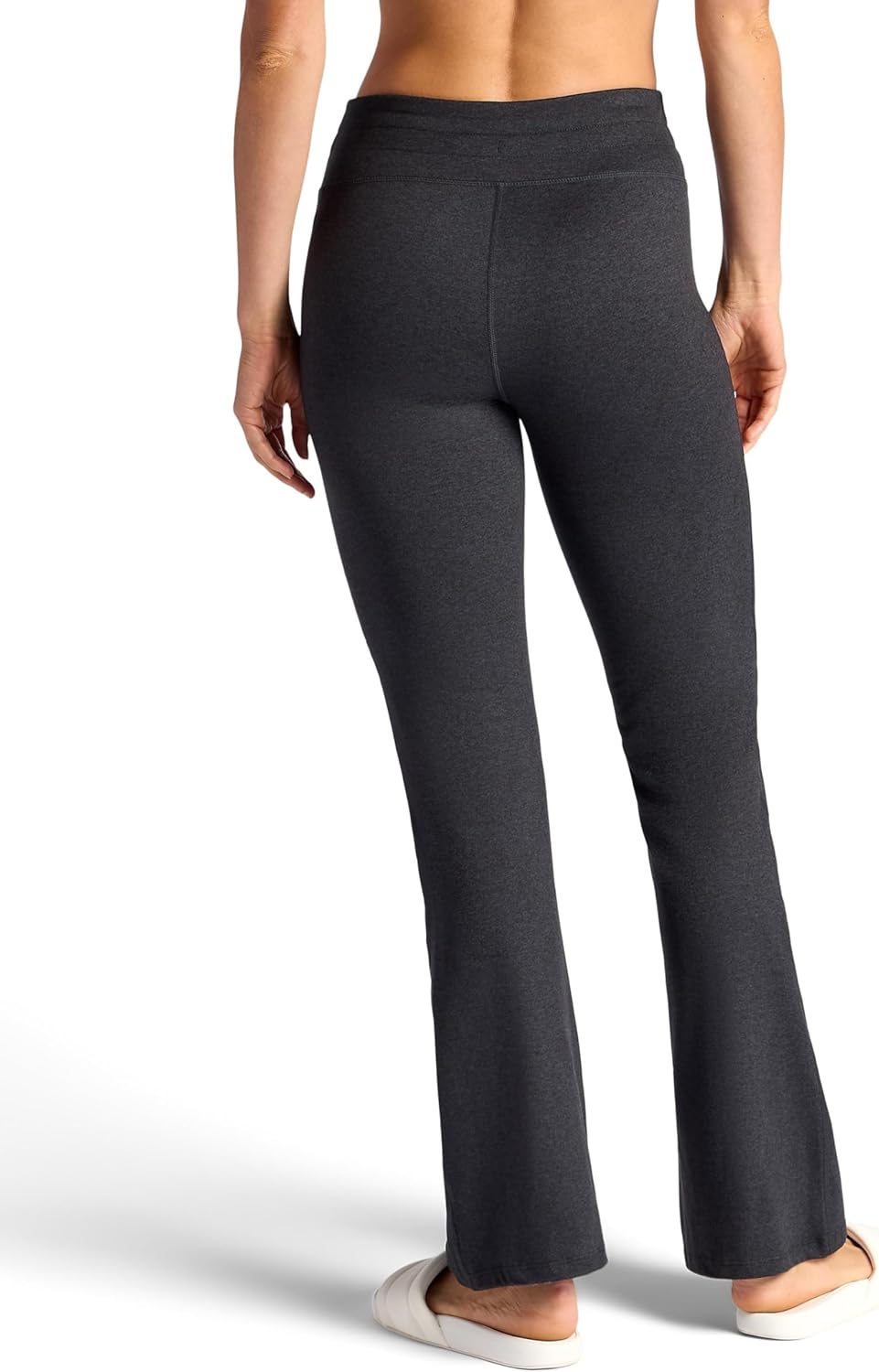 Gaiam Womens Marled High-Rise Flare Pant, Slim Fit, 31.5” Inseam, Stretch Midweight Heathered Material - Image 2
