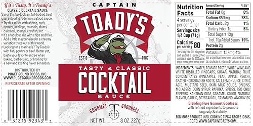 Miniatura 2 de Salsa de cóctel clásica del capitán Toady