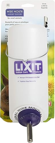 Miniatura 10 de Lixit Botellas de Agua para Jaula de Boca Ancha Libres de BPA para Conejos, Hurones, Cobayas, Ratas, Chinchillas, Hámsters, Ratones, Erizos, Jerbos
