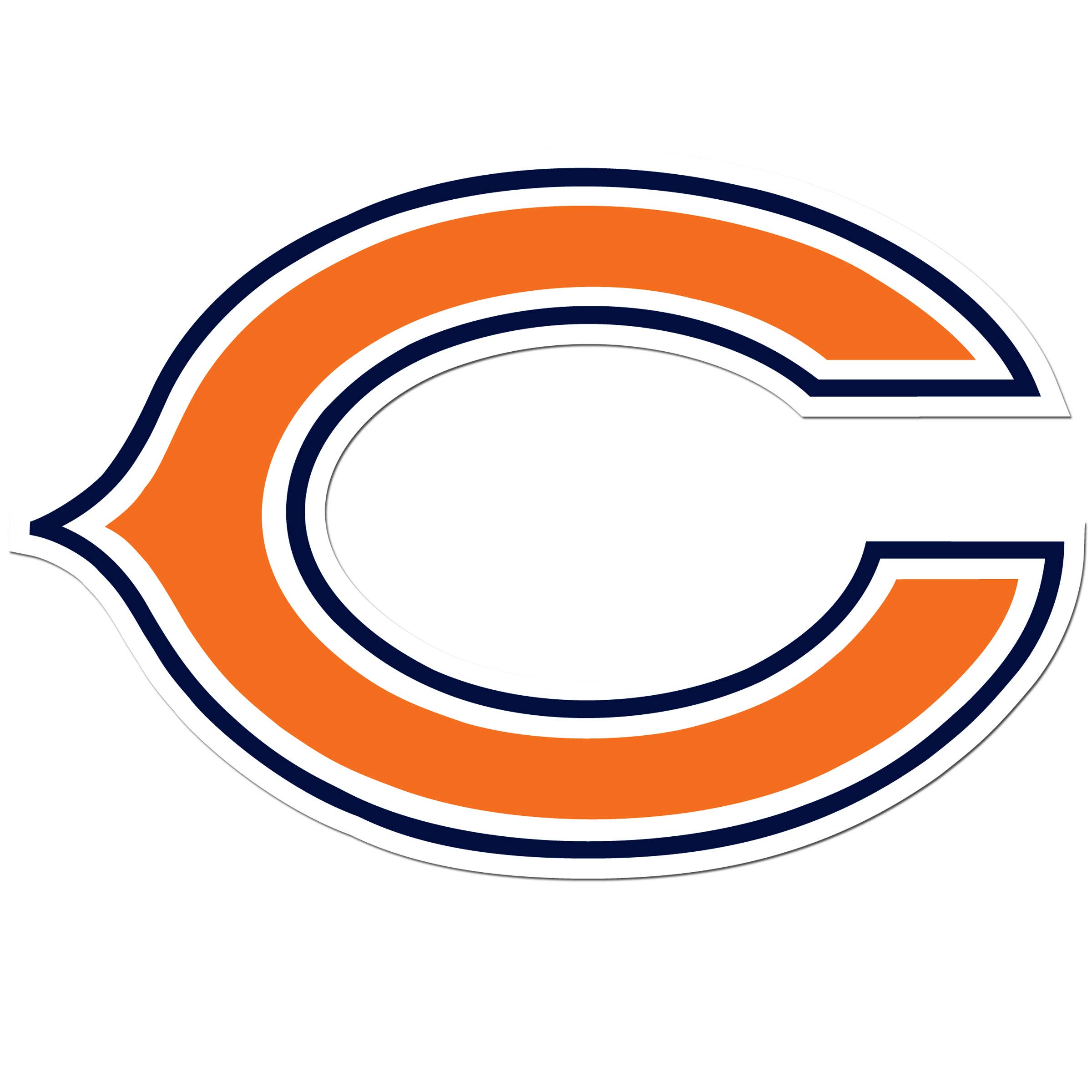NFL Siskiyou Sports Fan Shop Chicago Bears Auto Decal 8 inch sheet Team Color