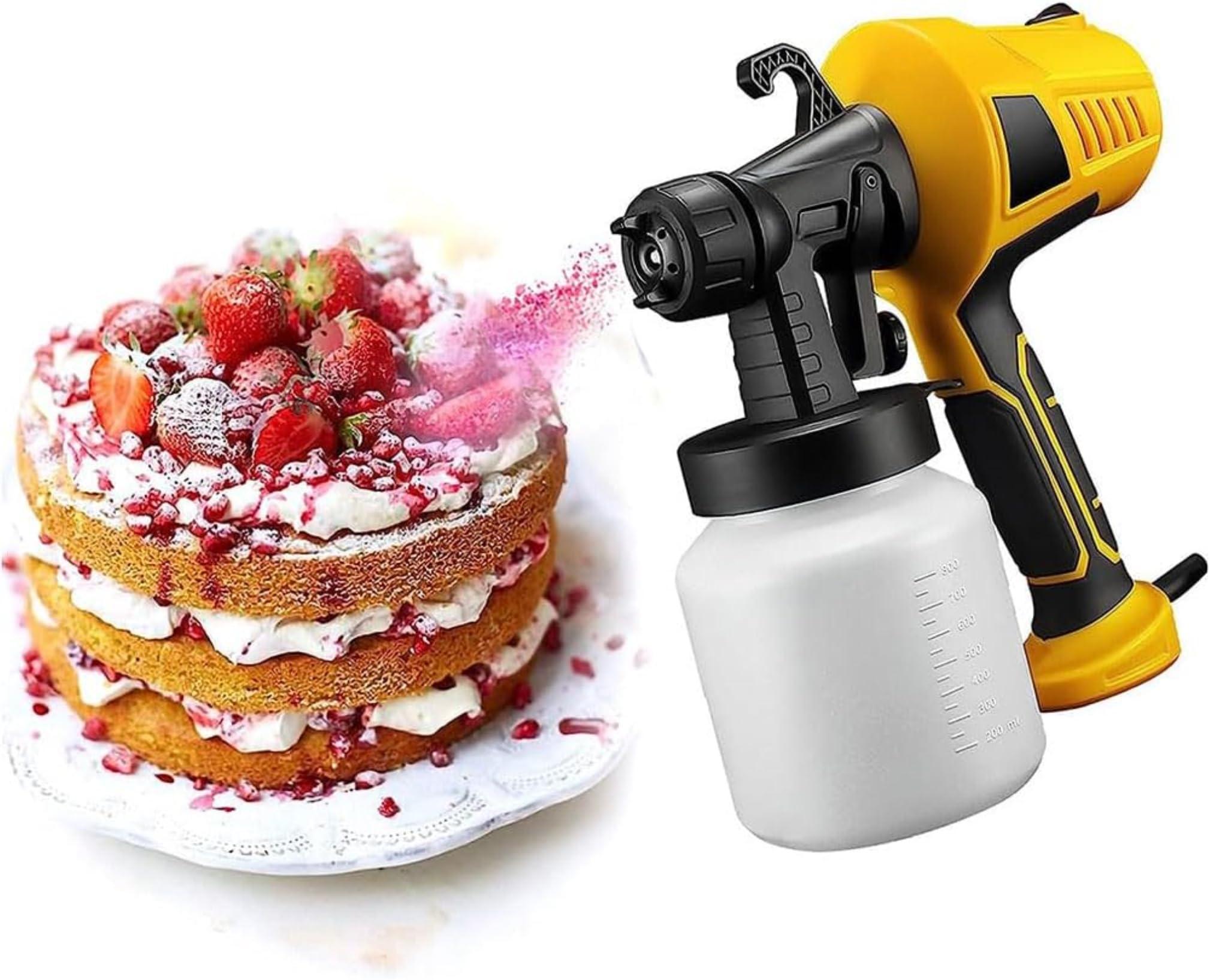 Spritzpistolen-Kit für Kuchendekoration, 3 Muster, Düsenset für Kuchen, Gebäck und Dessertkunst, einfach zu bedienen, professionelles Backwerkzeug für kreatives Kuchendesign