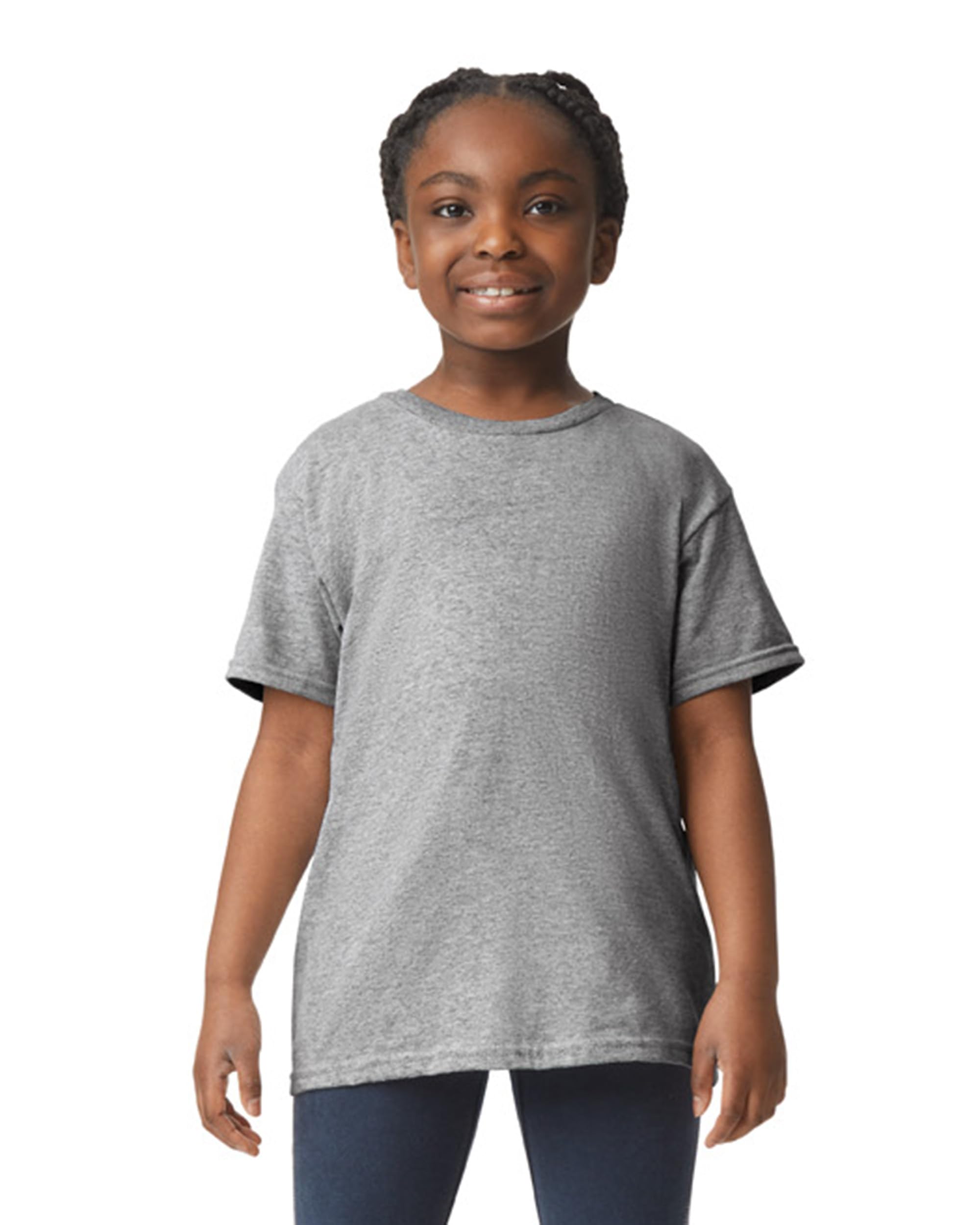 Gildan Childrens Heavy T-Shirt - Sport Grey XS