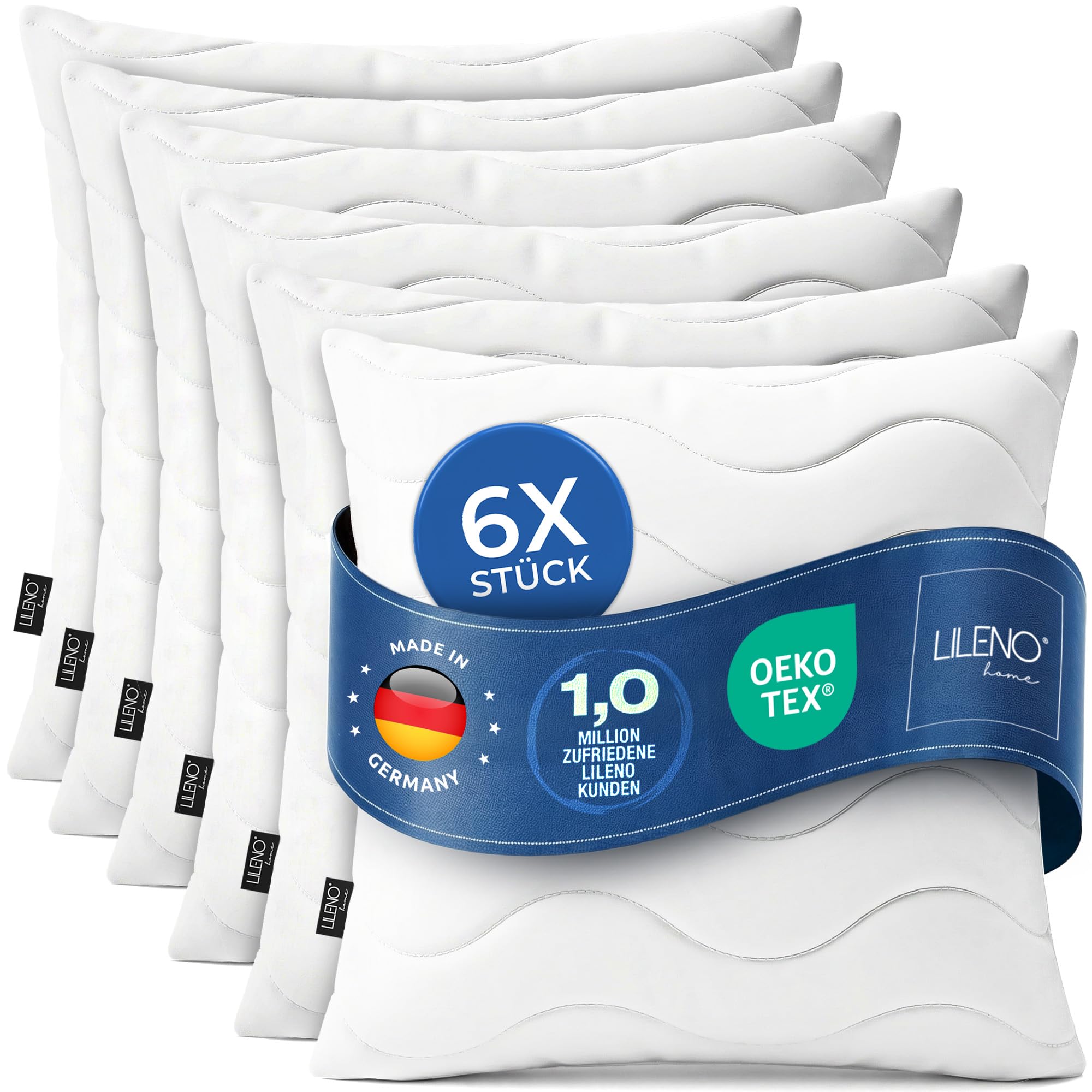 LILENO HOME Kopfkissen - Kissen-Füllung - Schlafkissen - Kissen