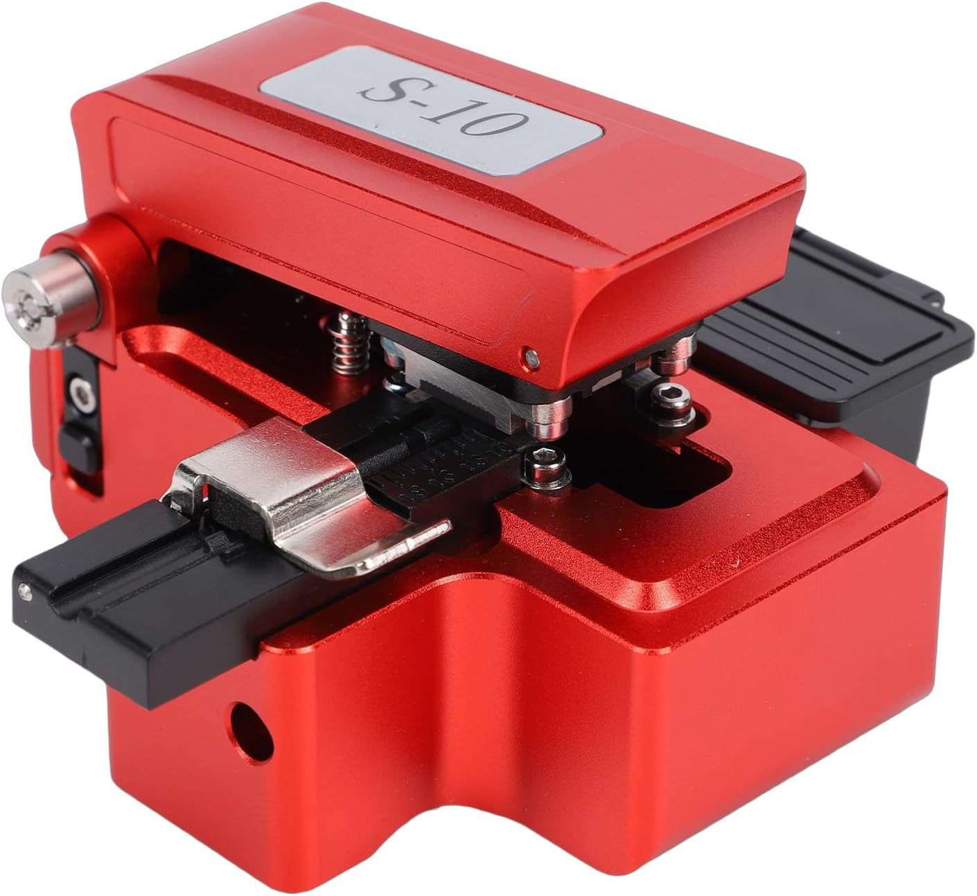 Fiber Optic Cleaver High Precision 24 Cutting Points for Quartz Fiber Cutting Tool for Optic Engineers Aluminum Alloy/Tungsten Steel