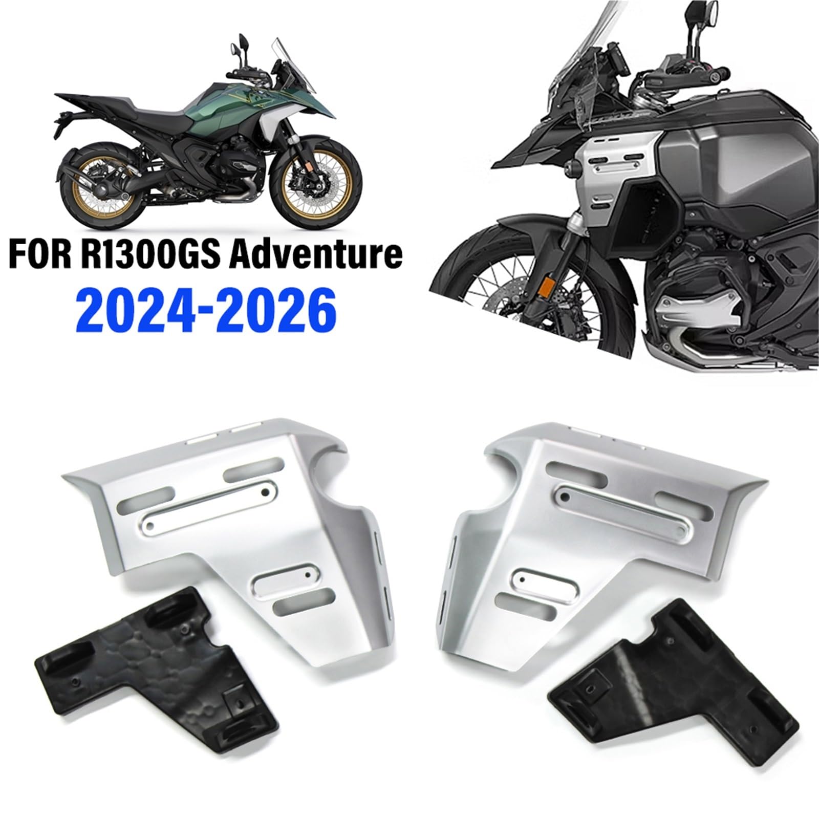 Osłona boczna chłodnicy, osłona ramy, owiewki pasująca do BMW R1300GS ADV GS1300 R1300 GS R 1300GS ADVENTURE Osłona ochronna chłodnicy(Carbon fiber pattern)