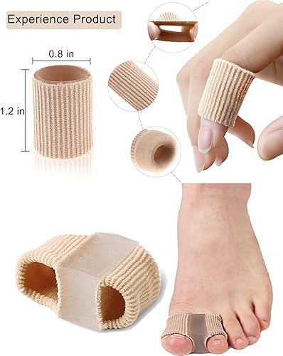 Miniatura 6 de Separadores de dedos de juanete para dedos superpuestos, mujeres y hombres, separadores de dedos de gel con 2 bucles para pies (12 unidades)