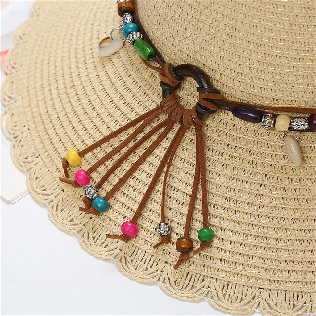 Fisherman Hat Sunscreen Korean Version Adjustable Travel Wide Brim Beach Hat(E)