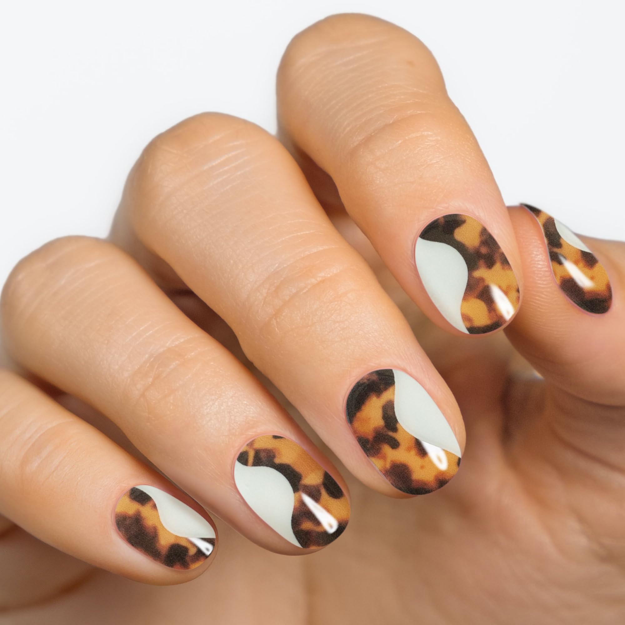 MOYOU LONDON Semi Cured Gel Nail Strips - 20 Pcs. Nail Wraps for Salon-Quality Manicure - Works with Any UV Nail Lamp - Easy to Apply, Trim, & Remove Gel Nail Stickers - Image 2