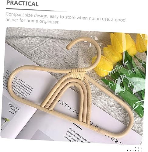 Miniatura 3 de UPKOCH Percha para niños, perchas para colgar ropa de bebé, perchas para niños, perchas para ropa para armario, perchas de ratán para niños,