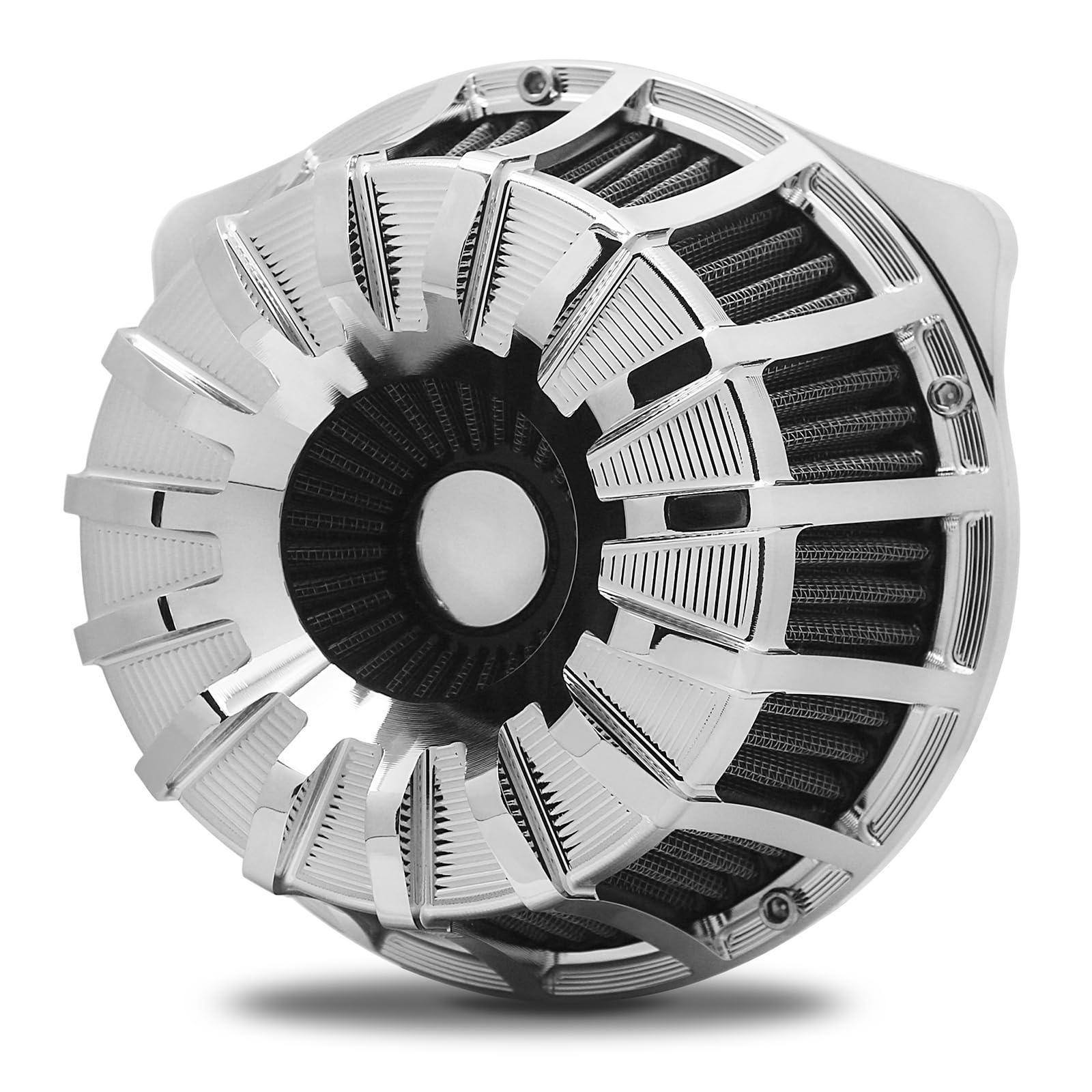 For harley air cleaner filter Touring street glide road king electra tri trike Dyna Sportster XL 883 1200 Softail air intake (Speed 15 style - Chrome, A-For Sportster XL models)