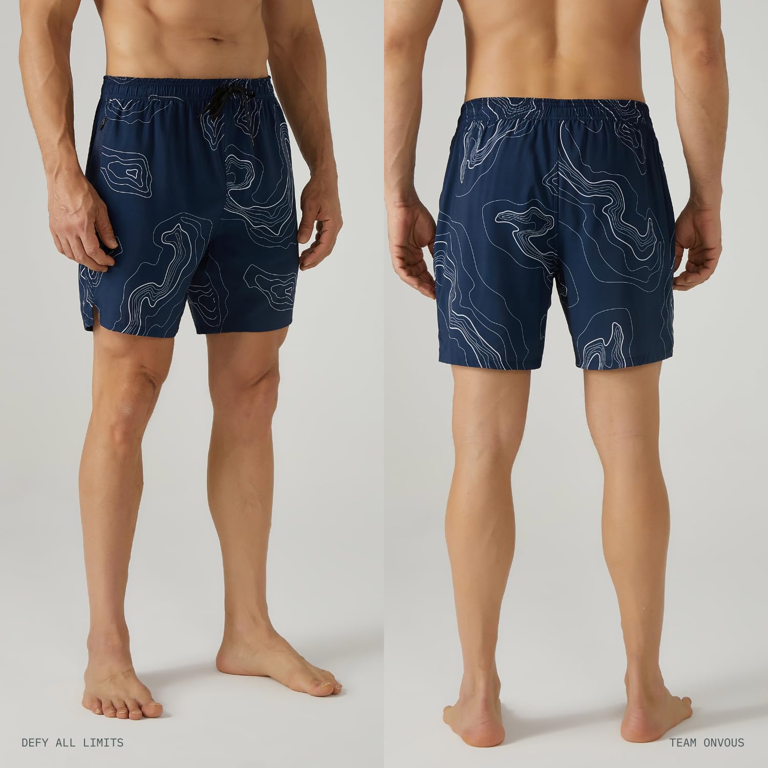 Onvous 7" Mens Swim Trunks Men Swim Trunks with Liner | Mens Swim Shorts Men | Men's Bathing Suit for Men's Swimwear - Image 3