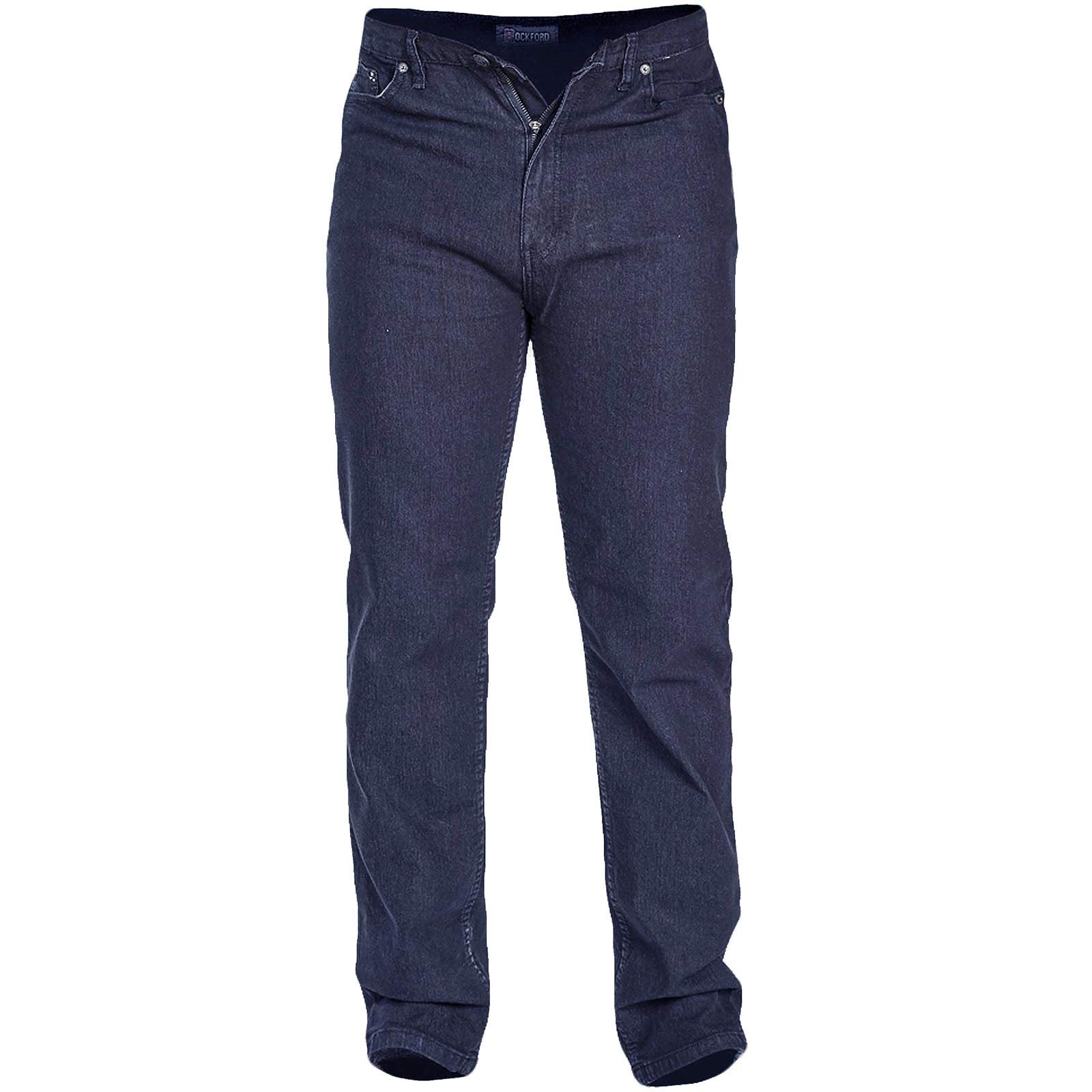 Mens Rockford Denim Jeans Straight Fit Big Kingsize RJ910 Size 42" - 60" Waist 60 x 30