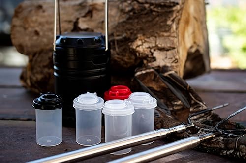 Miniatura 2 de BRAZZA Juego de saleros y pimenteros a prueba de humedad, perfecto para ir de campamento, picnic al aire libre, cocina, loncheras, juego de especias