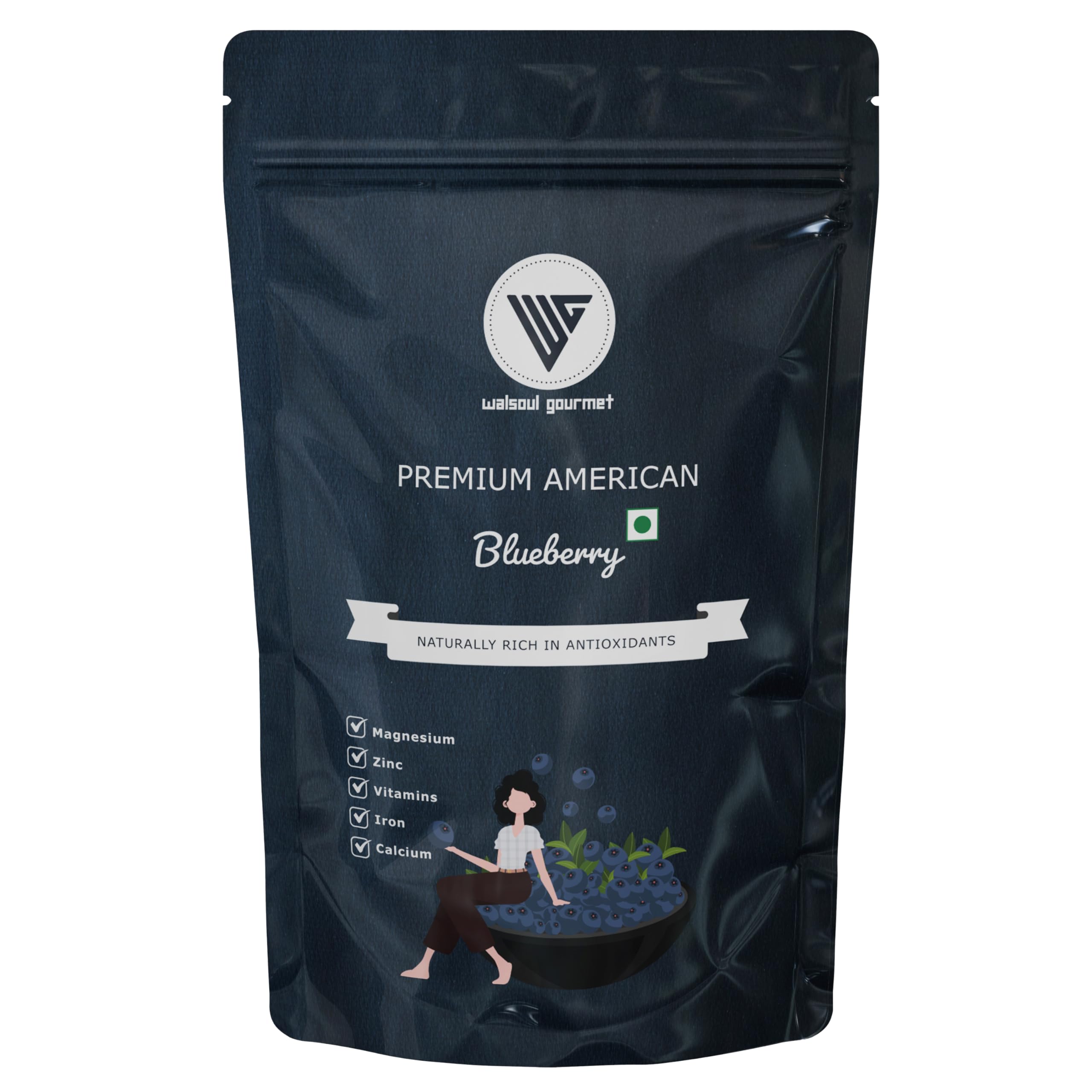 Premium Blueberry (100g) | Whole berries with rich Vitamins, Dried Blueberries, Low Fat Healthy Snacks,Rich in Calcium and Vitamin K, Sweet and Delicious (B0C8JKM6HW) Amazon Price History, Amazon Price Tracker
