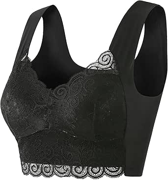 Yubnlvae Bandeau Bra, Fashion Deep Cup Bra Summer Push Up Wireless Bra Bras For Women No Underwire Bra No Wire Black