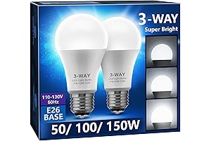 Briignite 3 Way LED Light Bulbs: Illuminate Every Corner, Enhanced Daylight