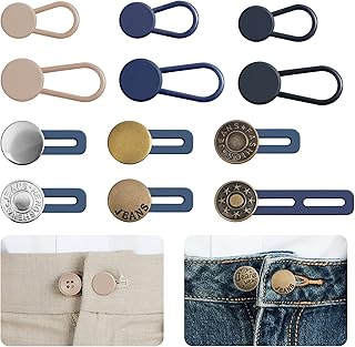 Ceryvop 12 PCS Button Extenders for Jeans, Pants