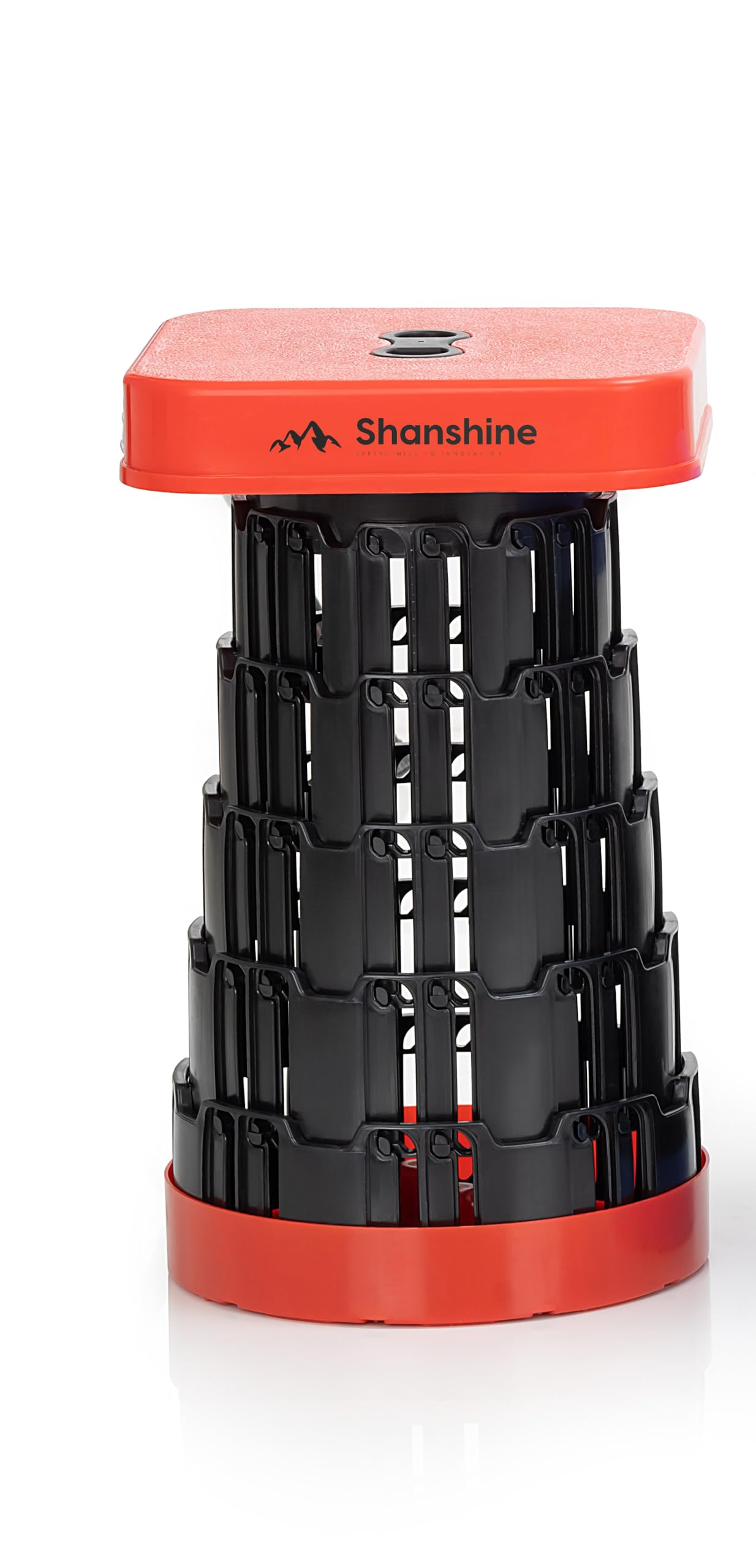 SHANSHINE 30 Cm Foldable Stool-Premium Collapsible-Telescopic Seating-Portable Chair For Camping-Hiking-Fishing & Outdoor Adventures-Lightweight-Durable & Comfortable Travel Seat (Black & Red) (B0CXY54S8H) Amazon Price History, Amazon Price Tracker